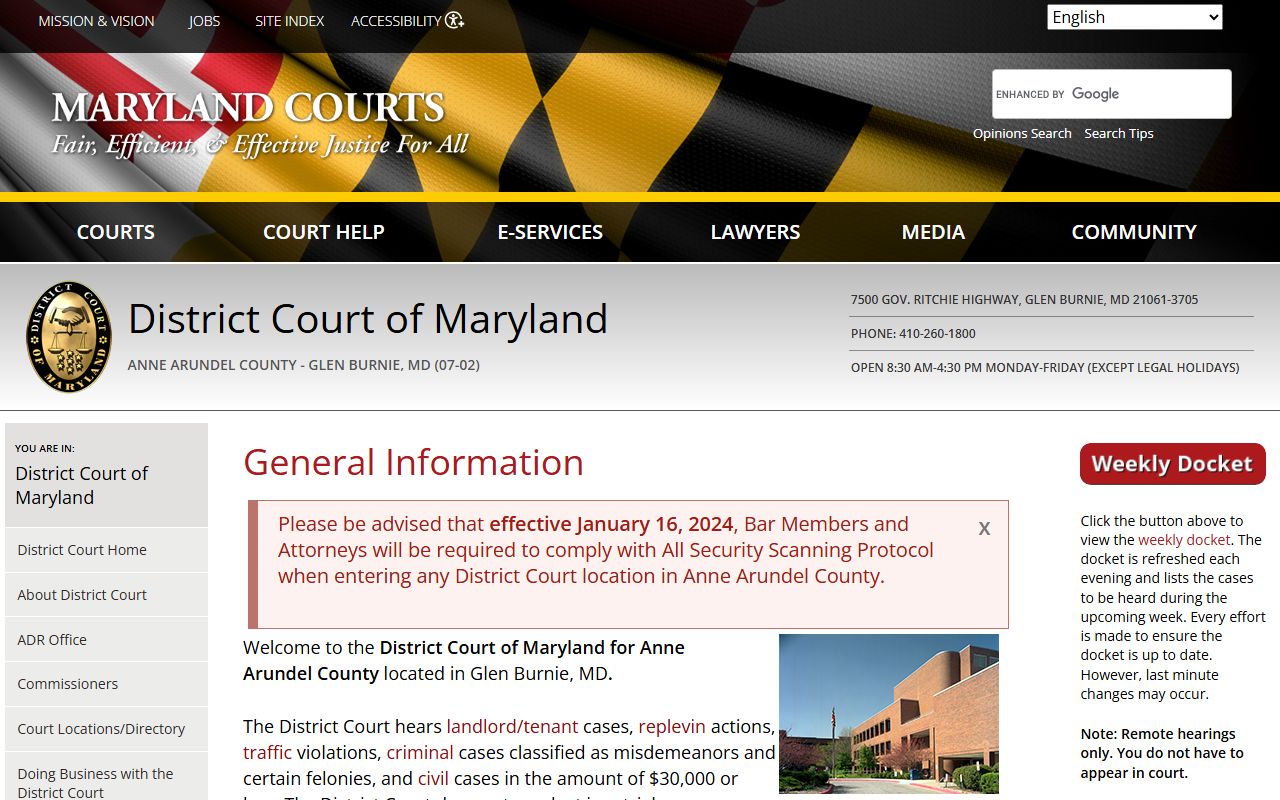 Anne Arundel County bankruptcy records circuit court Annapolis
